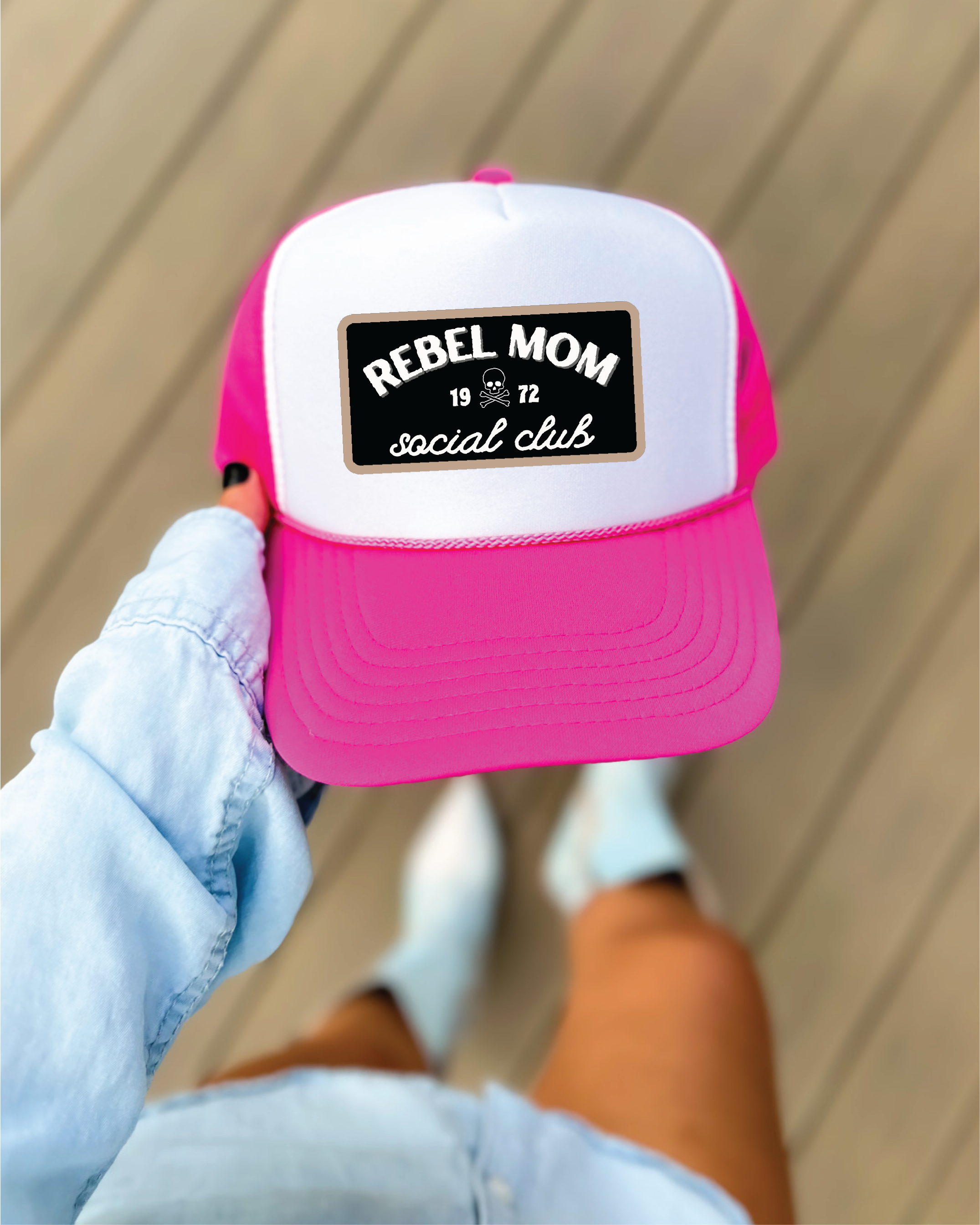 Rebel Mom trucker hat Rebel Mom trucker hat – Shop Evelia Bella main image 3