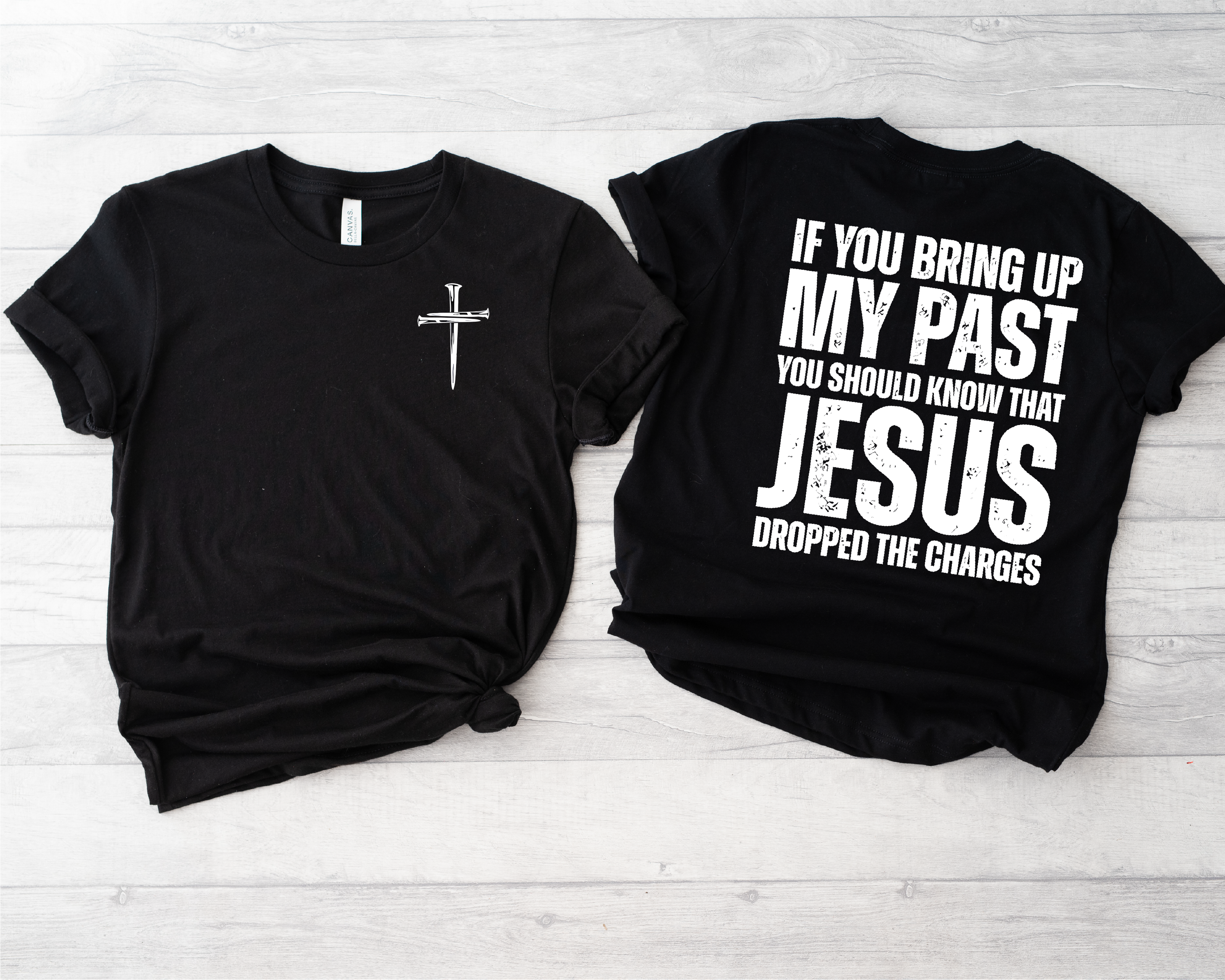Jesus Dropped The Charges -UNISEX GRAPHIC Tee – The Vintage Leopard