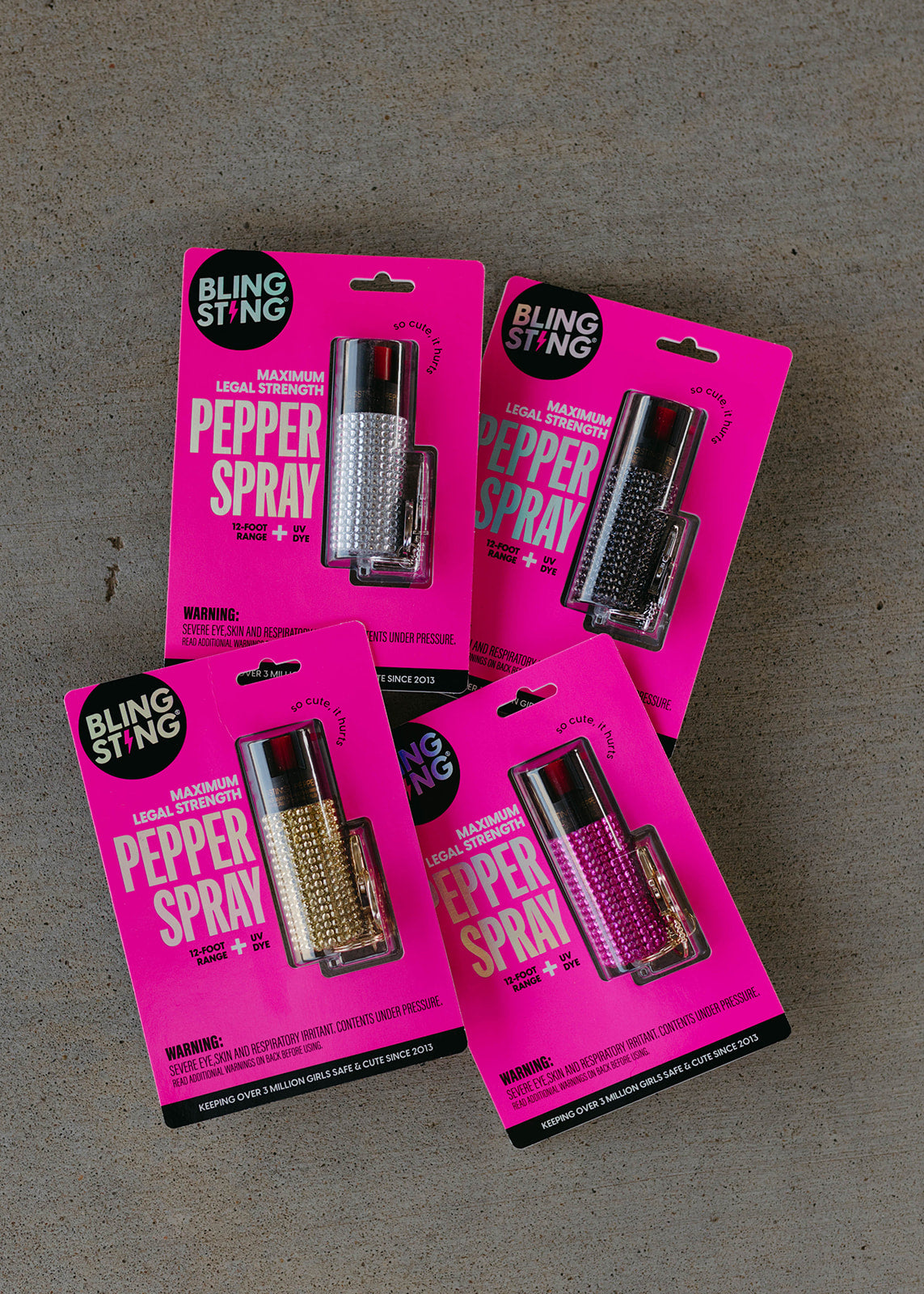 Bling Sting Rhinestone Pepper Spray The Vintage Leopard