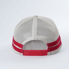 Load image into Gallery viewer, Embroidered Game Day Double Stripe Trucker Cap

