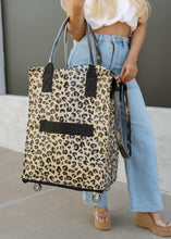 Load image into Gallery viewer, Lola Leopard Roller Tote
