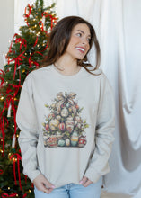 Load image into Gallery viewer, Vintage Christmas Tree Graphic Stone Sweatshirt
