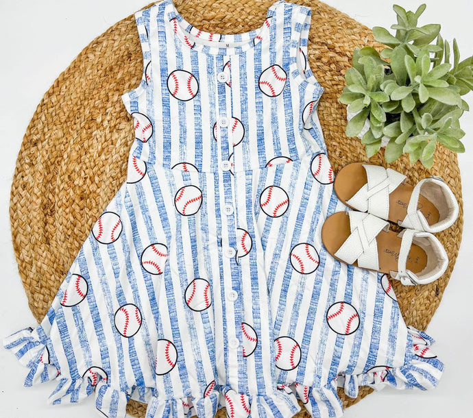 RTS: Baseball Twirl Dress