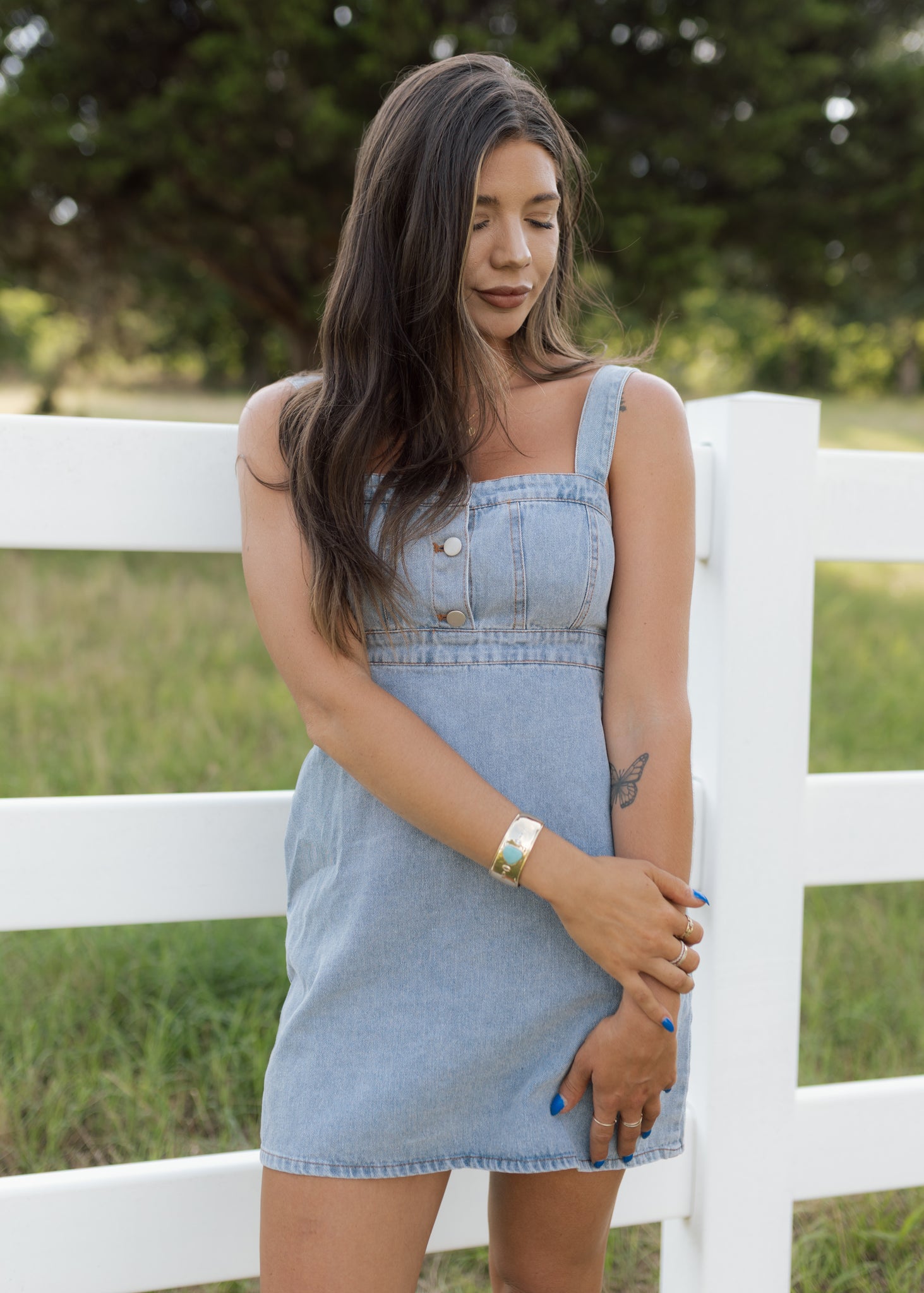 Alabama Light Denim Mini Dress