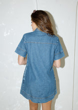 Load image into Gallery viewer, Lori Denim Pocketed Shirt Dress
