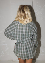 Load image into Gallery viewer, Pine Green Plaid Shirt Dress
