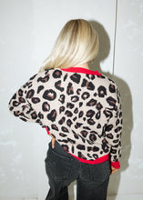 Load image into Gallery viewer, Karly Leopard Print &amp; Red Sweater

