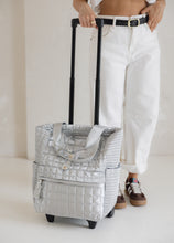 Load image into Gallery viewer, Logan Roller Tote - Metallic Silver
