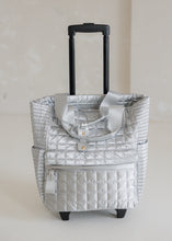 Load image into Gallery viewer, Logan Roller Tote - Metallic Silver
