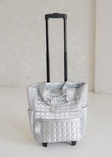 Load image into Gallery viewer, Logan Roller Tote - Metallic Silver
