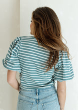 Load image into Gallery viewer, Seafoam Striped Top

