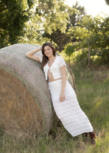 Load image into Gallery viewer, White Lace Maxi Skirt Set
