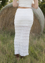 Load image into Gallery viewer, White Lace Maxi Skirt Set
