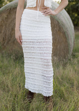 Load image into Gallery viewer, White Lace Maxi Skirt Set
