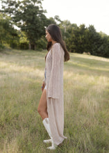 Load image into Gallery viewer, Oatmeal Crochet Knit Cardigan
