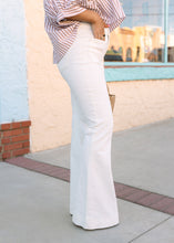 Load image into Gallery viewer, Risen Cream Denim Flare Pants

