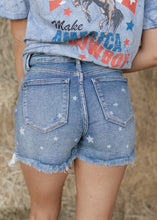 Load image into Gallery viewer, Judy Blue Denim Star Distressed Shorts
