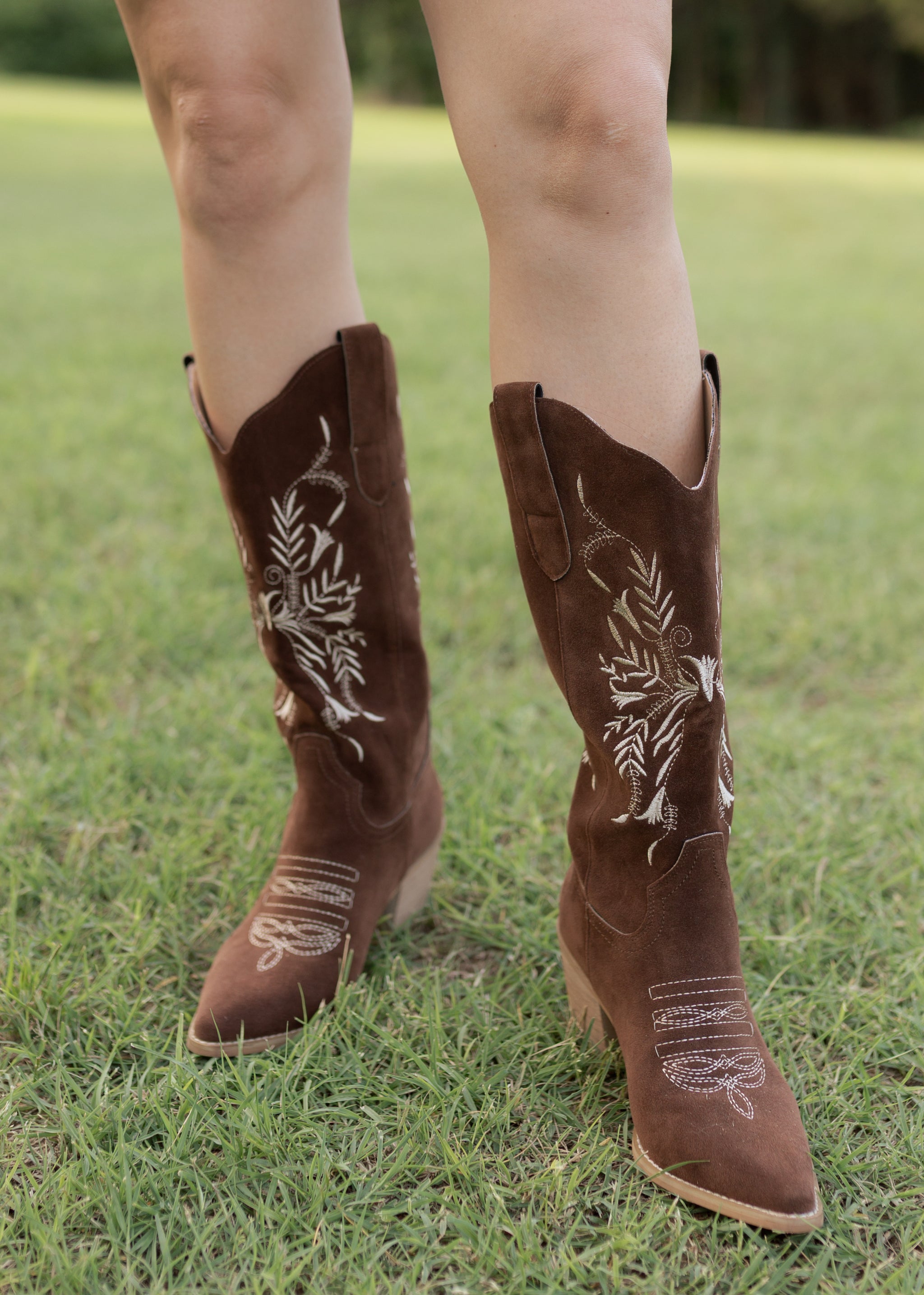 Vintage Cowboy Boots Mens 10 Western Brown Suede Embroidered Amazon.com | Lumeheel Cowboy Boots for Men - Western Square  main image 2