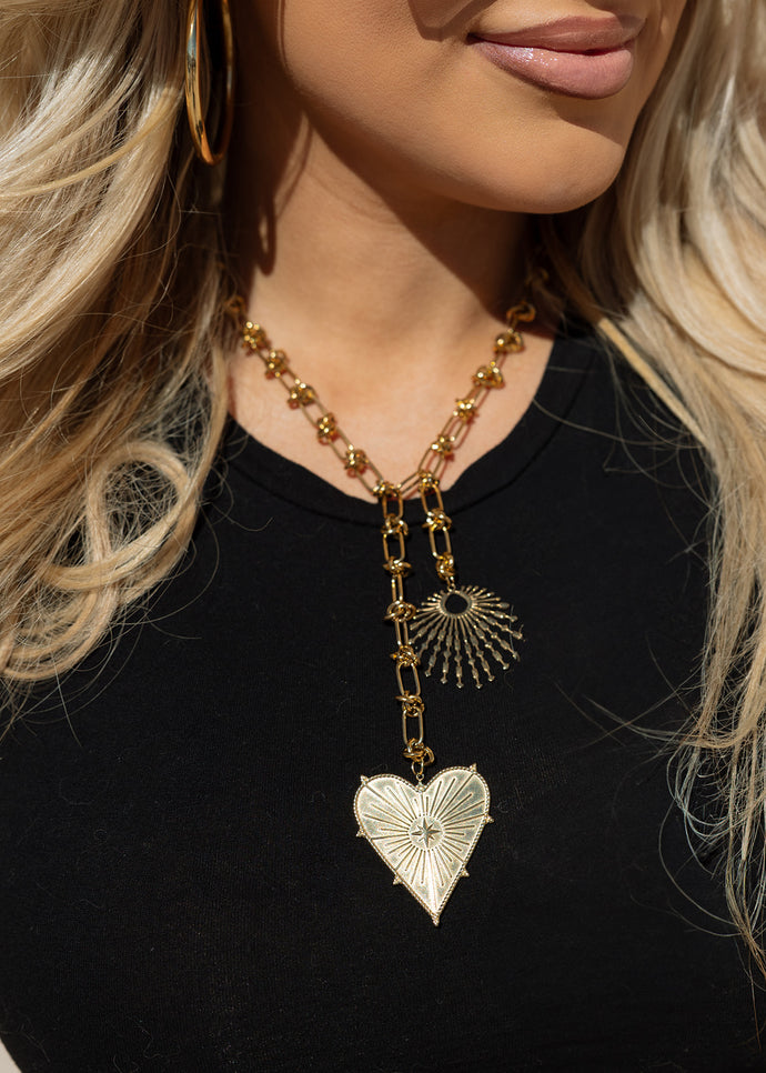 Bowen Heart & Starburst Necklace