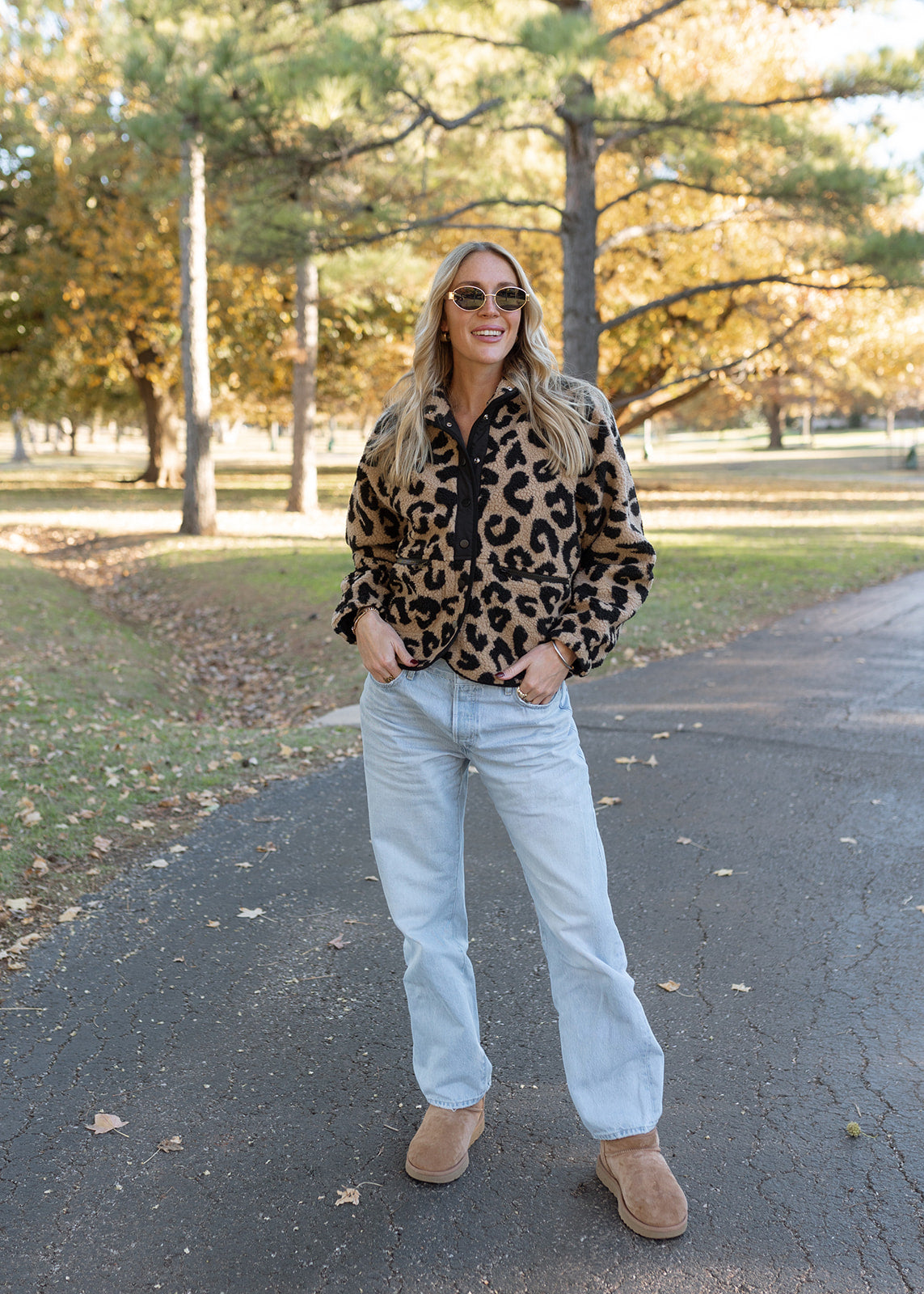 Kenzie Leopard Pattern Sherpa Jacket – The Vintage Leopard