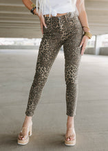 Load image into Gallery viewer, Dear John Gisele Shadow Leopard Skinny Jeans
