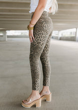 Load image into Gallery viewer, Dear John Gisele Shadow Leopard Skinny Jeans
