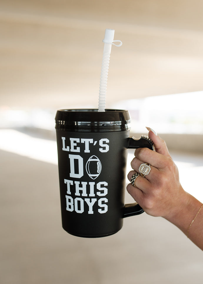 Let's Do This Boys Football 22 Oz Thermo Insulated Jug