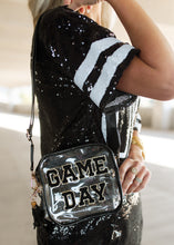 Load image into Gallery viewer, Black Game Day Chenille Patch Stadium Crossbody
