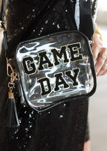 Load image into Gallery viewer, Black Game Day Chenille Patch Stadium Crossbody

