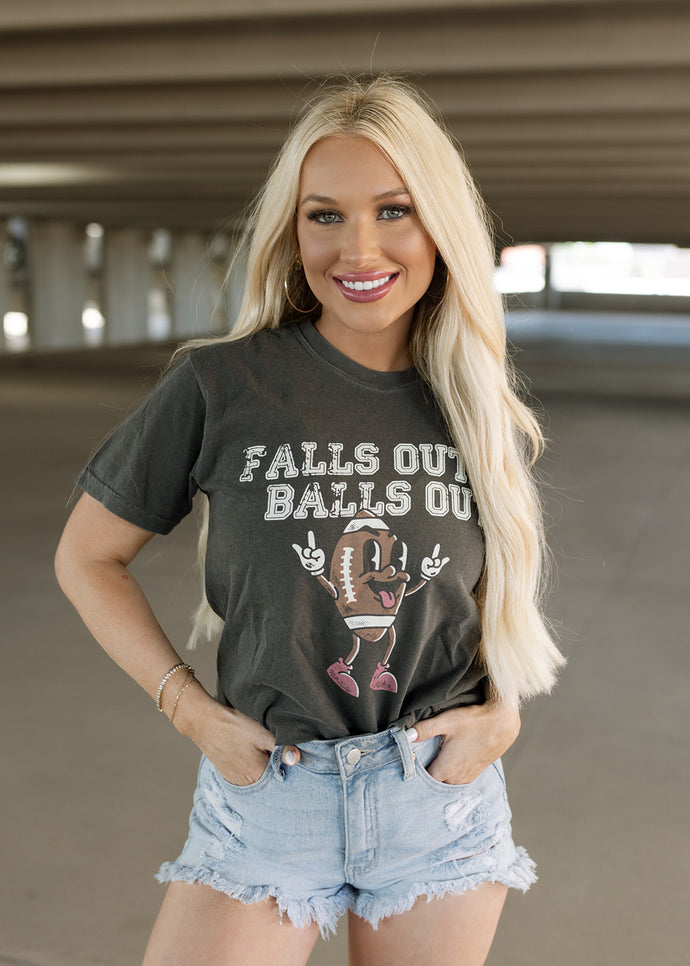 Falls Out Balls Out Retro Tee