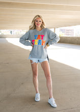 Load image into Gallery viewer, Yay Team Chenille Patch Grey Sweatshirt
