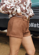 Load image into Gallery viewer, Caramel Suede Shorts

