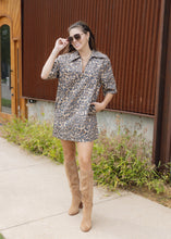 Load image into Gallery viewer, Megan Brown Leopard Pocketed Dress
