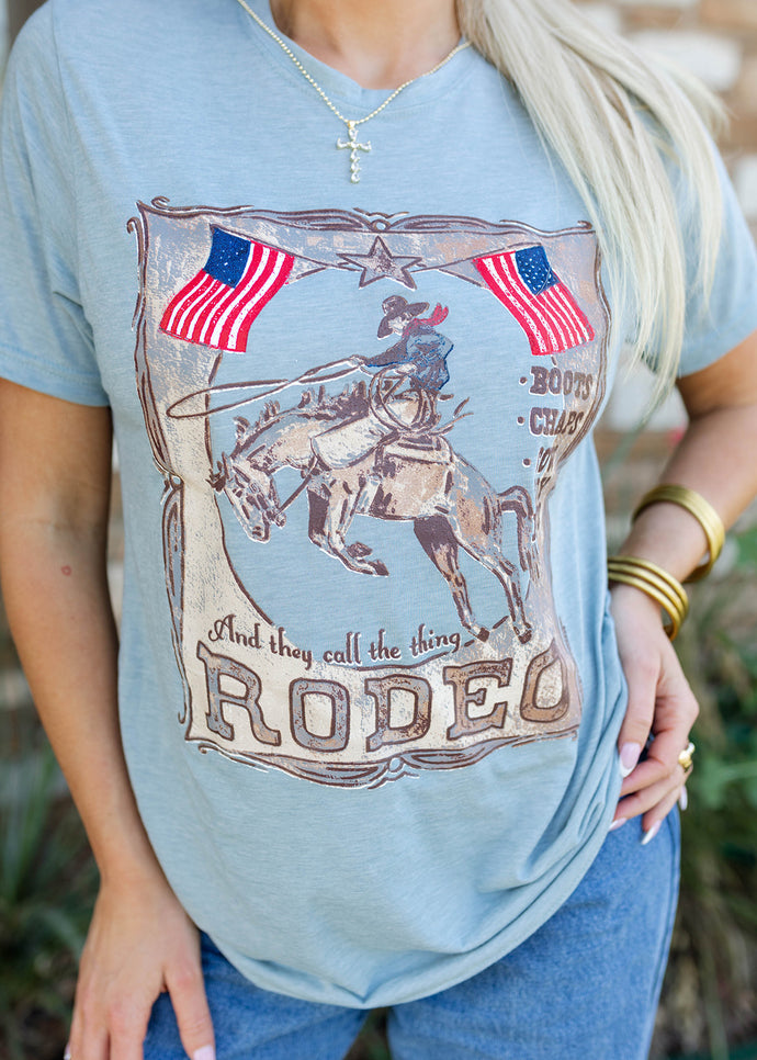 They Call The Thing Rodeo Denim Tee