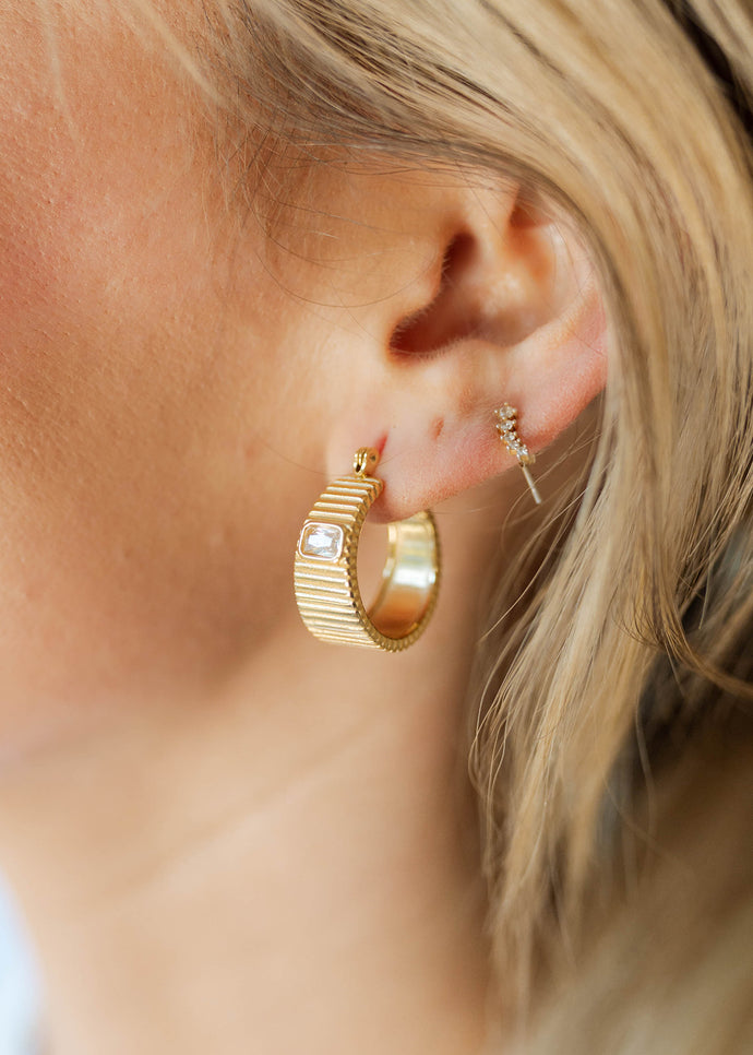 Lyla Gold Hoop Earrings
