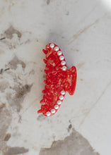 Load image into Gallery viewer, Red Pearl Acetate Claw Clip
