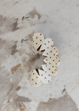 Load image into Gallery viewer, Brown &amp; Cream Polka Dot Claw Clip
