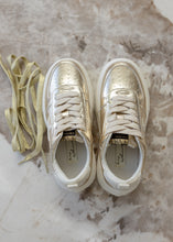 Load image into Gallery viewer, Vintage Havana Hunter Metallic Gold Platform Sneakers
