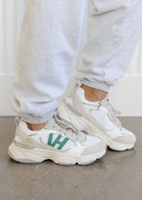 Load image into Gallery viewer, Vintage Havana Dash White &amp; Green Running Sneakers
