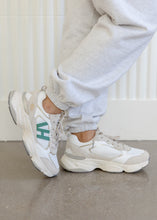 Load image into Gallery viewer, Vintage Havana Dash White &amp; Green Running Sneakers
