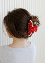 Load image into Gallery viewer, Red Pearl Acetate Claw Clip

