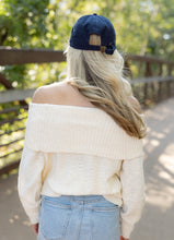 Load image into Gallery viewer, Cream Off Shoulder Sweater Top
