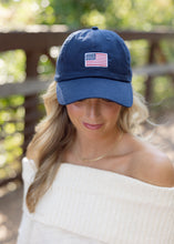 Load image into Gallery viewer, American Flag Hat - Navy
