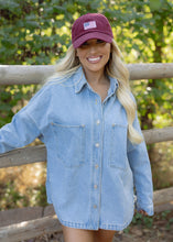 Load image into Gallery viewer, Sallie Light Denim Shirt Jacket
