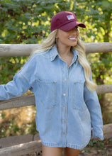 Load image into Gallery viewer, Sallie Light Denim Shirt Jacket
