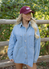 Load image into Gallery viewer, Sallie Light Denim Shirt Jacket
