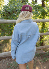 Load image into Gallery viewer, Sallie Light Denim Shirt Jacket
