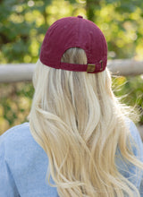 Load image into Gallery viewer, American Flag Hat - Burgundy
