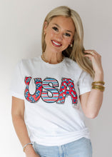 Load image into Gallery viewer, USA Rockets White Graphic Tee
