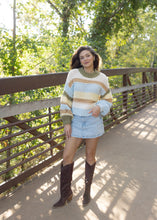 Load image into Gallery viewer, Victoria Multi Color Chunky Striped Sweater
